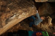 Bouldering in Hueco Tanks on 12/31/2019 with Blue Lizard Climbing and Yoga

Filename: SRM_20191231_1726330.jpg
Aperture: f/5.6
Shutter Speed: 1/250
Body: Canon EOS-1D Mark II
Lens: Canon EF 50mm f/1.8 II