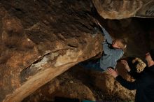 Bouldering in Hueco Tanks on 12/31/2019 with Blue Lizard Climbing and Yoga

Filename: SRM_20191231_1726480.jpg
Aperture: f/5.6
Shutter Speed: 1/250
Body: Canon EOS-1D Mark II
Lens: Canon EF 50mm f/1.8 II