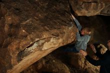 Bouldering in Hueco Tanks on 12/31/2019 with Blue Lizard Climbing and Yoga

Filename: SRM_20191231_1726500.jpg
Aperture: f/5.6
Shutter Speed: 1/250
Body: Canon EOS-1D Mark II
Lens: Canon EF 50mm f/1.8 II