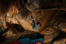 Bouldering in Hueco Tanks on 12/31/2019 with Blue Lizard Climbing and Yoga

Filename: SRM_20191231_1733100.jpg
Aperture: f/5.6
Shutter Speed: 1/250
Body: Canon EOS-1D Mark II
Lens: Canon EF 16-35mm f/2.8 L