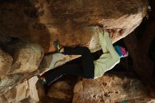 Bouldering in Hueco Tanks on 12/31/2019 with Blue Lizard Climbing and Yoga

Filename: SRM_20191231_1746400.jpg
Aperture: f/5.6
Shutter Speed: 1/250
Body: Canon EOS-1D Mark II
Lens: Canon EF 50mm f/1.8 II