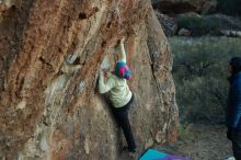 Bouldering in Hueco Tanks on 12/31/2019 with Blue Lizard Climbing and Yoga

Filename: SRM_20191231_1813430.jpg
Aperture: f/3.5
Shutter Speed: 1/250
Body: Canon EOS-1D Mark II
Lens: Canon EF 50mm f/1.8 II