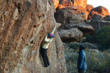 Bouldering in Hueco Tanks on 12/31/2019 with Blue Lizard Climbing and Yoga

Filename: SRM_20191231_1815380.jpg
Aperture: f/3.2
Shutter Speed: 1/250
Body: Canon EOS-1D Mark II
Lens: Canon EF 50mm f/1.8 II