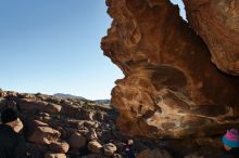 Bouldering in Hueco Tanks on 01/01/2020 with Blue Lizard Climbing and Yoga

Filename: SRM_20200101_1048310.jpg
Aperture: f/8.0
Shutter Speed: 1/250
Body: Canon EOS-1D Mark II
Lens: Canon EF 16-35mm f/2.8 L