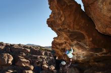 Bouldering in Hueco Tanks on 01/01/2020 with Blue Lizard Climbing and Yoga

Filename: SRM_20200101_1055350.jpg
Aperture: f/8.0
Shutter Speed: 1/250
Body: Canon EOS-1D Mark II
Lens: Canon EF 16-35mm f/2.8 L