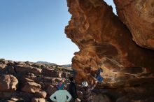 Bouldering in Hueco Tanks on 01/01/2020 with Blue Lizard Climbing and Yoga

Filename: SRM_20200101_1056170.jpg
Aperture: f/8.0
Shutter Speed: 1/250
Body: Canon EOS-1D Mark II
Lens: Canon EF 16-35mm f/2.8 L