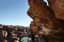 Bouldering in Hueco Tanks on 01/01/2020 with Blue Lizard Climbing and Yoga

Filename: SRM_20200101_1056210.jpg
Aperture: f/8.0
Shutter Speed: 1/250
Body: Canon EOS-1D Mark II
Lens: Canon EF 16-35mm f/2.8 L