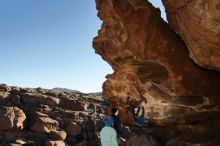 Bouldering in Hueco Tanks on 01/01/2020 with Blue Lizard Climbing and Yoga

Filename: SRM_20200101_1100340.jpg
Aperture: f/8.0
Shutter Speed: 1/250
Body: Canon EOS-1D Mark II
Lens: Canon EF 16-35mm f/2.8 L