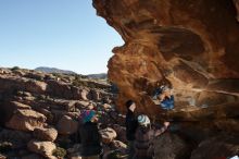 Bouldering in Hueco Tanks on 01/01/2020 with Blue Lizard Climbing and Yoga

Filename: SRM_20200101_1103010.jpg
Aperture: f/8.0
Shutter Speed: 1/250
Body: Canon EOS-1D Mark II
Lens: Canon EF 16-35mm f/2.8 L