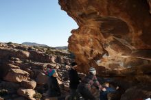 Bouldering in Hueco Tanks on 01/01/2020 with Blue Lizard Climbing and Yoga

Filename: SRM_20200101_1103190.jpg
Aperture: f/8.0
Shutter Speed: 1/250
Body: Canon EOS-1D Mark II
Lens: Canon EF 16-35mm f/2.8 L