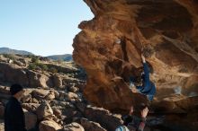 Bouldering in Hueco Tanks on 01/01/2020 with Blue Lizard Climbing and Yoga

Filename: SRM_20200101_1106530.jpg
Aperture: f/5.6
Shutter Speed: 1/250
Body: Canon EOS-1D Mark II
Lens: Canon EF 50mm f/1.8 II