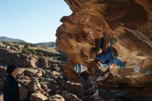 Bouldering in Hueco Tanks on 01/01/2020 with Blue Lizard Climbing and Yoga

Filename: SRM_20200101_1107040.jpg
Aperture: f/5.6
Shutter Speed: 1/250
Body: Canon EOS-1D Mark II
Lens: Canon EF 50mm f/1.8 II