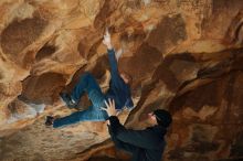 Bouldering in Hueco Tanks on 01/01/2020 with Blue Lizard Climbing and Yoga

Filename: SRM_20200101_1115180.jpg
Aperture: f/5.6
Shutter Speed: 1/250
Body: Canon EOS-1D Mark II
Lens: Canon EF 50mm f/1.8 II