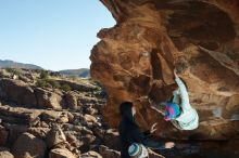 Bouldering in Hueco Tanks on 01/01/2020 with Blue Lizard Climbing and Yoga

Filename: SRM_20200101_1121370.jpg
Aperture: f/5.6
Shutter Speed: 1/250
Body: Canon EOS-1D Mark II
Lens: Canon EF 50mm f/1.8 II