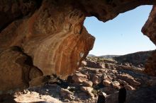 Bouldering in Hueco Tanks on 01/01/2020 with Blue Lizard Climbing and Yoga

Filename: SRM_20200101_1132310.jpg
Aperture: f/8.0
Shutter Speed: 1/250
Body: Canon EOS-1D Mark II
Lens: Canon EF 16-35mm f/2.8 L