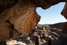 Bouldering in Hueco Tanks on 01/01/2020 with Blue Lizard Climbing and Yoga

Filename: SRM_20200101_1132490.jpg
Aperture: f/8.0
Shutter Speed: 1/250
Body: Canon EOS-1D Mark II
Lens: Canon EF 16-35mm f/2.8 L