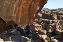 Bouldering in Hueco Tanks on 01/01/2020 with Blue Lizard Climbing and Yoga

Filename: SRM_20200101_1137520.jpg
Aperture: f/8.0
Shutter Speed: 1/250
Body: Canon EOS-1D Mark II
Lens: Canon EF 50mm f/1.8 II