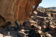 Bouldering in Hueco Tanks on 01/01/2020 with Blue Lizard Climbing and Yoga

Filename: SRM_20200101_1138270.jpg
Aperture: f/8.0
Shutter Speed: 1/250
Body: Canon EOS-1D Mark II
Lens: Canon EF 50mm f/1.8 II