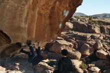 Bouldering in Hueco Tanks on 01/01/2020 with Blue Lizard Climbing and Yoga

Filename: SRM_20200101_1139120.jpg
Aperture: f/8.0
Shutter Speed: 1/250
Body: Canon EOS-1D Mark II
Lens: Canon EF 50mm f/1.8 II