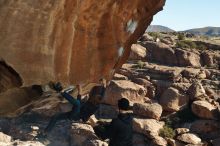 Bouldering in Hueco Tanks on 01/01/2020 with Blue Lizard Climbing and Yoga

Filename: SRM_20200101_1139180.jpg
Aperture: f/8.0
Shutter Speed: 1/250
Body: Canon EOS-1D Mark II
Lens: Canon EF 50mm f/1.8 II