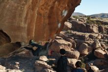 Bouldering in Hueco Tanks on 01/01/2020 with Blue Lizard Climbing and Yoga

Filename: SRM_20200101_1139590.jpg
Aperture: f/8.0
Shutter Speed: 1/250
Body: Canon EOS-1D Mark II
Lens: Canon EF 50mm f/1.8 II