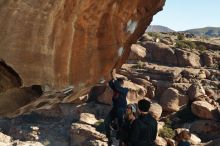 Bouldering in Hueco Tanks on 01/01/2020 with Blue Lizard Climbing and Yoga

Filename: SRM_20200101_1140480.jpg
Aperture: f/8.0
Shutter Speed: 1/250
Body: Canon EOS-1D Mark II
Lens: Canon EF 50mm f/1.8 II