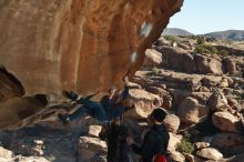 Bouldering in Hueco Tanks on 01/01/2020 with Blue Lizard Climbing and Yoga

Filename: SRM_20200101_1141180.jpg
Aperture: f/8.0
Shutter Speed: 1/250
Body: Canon EOS-1D Mark II
Lens: Canon EF 50mm f/1.8 II