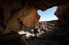 Bouldering in Hueco Tanks on 01/01/2020 with Blue Lizard Climbing and Yoga

Filename: SRM_20200101_1147310.jpg
Aperture: f/8.0
Shutter Speed: 1/250
Body: Canon EOS-1D Mark II
Lens: Canon EF 16-35mm f/2.8 L