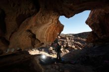 Bouldering in Hueco Tanks on 01/01/2020 with Blue Lizard Climbing and Yoga

Filename: SRM_20200101_1147470.jpg
Aperture: f/8.0
Shutter Speed: 1/250
Body: Canon EOS-1D Mark II
Lens: Canon EF 16-35mm f/2.8 L