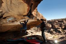 Bouldering in Hueco Tanks on 01/01/2020 with Blue Lizard Climbing and Yoga

Filename: SRM_20200101_1202310.jpg
Aperture: f/8.0
Shutter Speed: 1/250
Body: Canon EOS-1D Mark II
Lens: Canon EF 16-35mm f/2.8 L