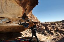 Bouldering in Hueco Tanks on 01/01/2020 with Blue Lizard Climbing and Yoga

Filename: SRM_20200101_1202390.jpg
Aperture: f/8.0
Shutter Speed: 1/250
Body: Canon EOS-1D Mark II
Lens: Canon EF 16-35mm f/2.8 L