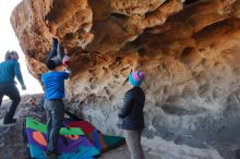 Bouldering in Hueco Tanks on 01/01/2020 with Blue Lizard Climbing and Yoga

Filename: SRM_20200101_1455090.jpg
Aperture: f/5.6
Shutter Speed: 1/250
Body: Canon EOS-1D Mark II
Lens: Canon EF 16-35mm f/2.8 L