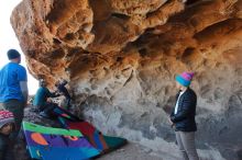 Bouldering in Hueco Tanks on 01/01/2020 with Blue Lizard Climbing and Yoga

Filename: SRM_20200101_1455530.jpg
Aperture: f/5.6
Shutter Speed: 1/250
Body: Canon EOS-1D Mark II
Lens: Canon EF 16-35mm f/2.8 L