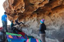 Bouldering in Hueco Tanks on 01/01/2020 with Blue Lizard Climbing and Yoga

Filename: SRM_20200101_1457520.jpg
Aperture: f/5.6
Shutter Speed: 1/250
Body: Canon EOS-1D Mark II
Lens: Canon EF 16-35mm f/2.8 L