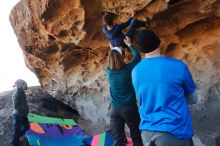 Bouldering in Hueco Tanks on 01/01/2020 with Blue Lizard Climbing and Yoga

Filename: SRM_20200101_1459110.jpg
Aperture: f/5.6
Shutter Speed: 1/250
Body: Canon EOS-1D Mark II
Lens: Canon EF 16-35mm f/2.8 L