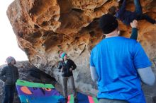 Bouldering in Hueco Tanks on 01/01/2020 with Blue Lizard Climbing and Yoga

Filename: SRM_20200101_1459290.jpg
Aperture: f/5.6
Shutter Speed: 1/250
Body: Canon EOS-1D Mark II
Lens: Canon EF 16-35mm f/2.8 L