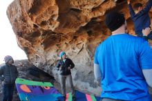 Bouldering in Hueco Tanks on 01/01/2020 with Blue Lizard Climbing and Yoga

Filename: SRM_20200101_1459350.jpg
Aperture: f/5.6
Shutter Speed: 1/250
Body: Canon EOS-1D Mark II
Lens: Canon EF 16-35mm f/2.8 L