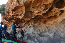 Bouldering in Hueco Tanks on 01/01/2020 with Blue Lizard Climbing and Yoga

Filename: SRM_20200101_1517100.jpg
Aperture: f/5.6
Shutter Speed: 1/250
Body: Canon EOS-1D Mark II
Lens: Canon EF 16-35mm f/2.8 L