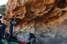 Bouldering in Hueco Tanks on 01/01/2020 with Blue Lizard Climbing and Yoga

Filename: SRM_20200101_1517370.jpg
Aperture: f/5.6
Shutter Speed: 1/250
Body: Canon EOS-1D Mark II
Lens: Canon EF 16-35mm f/2.8 L