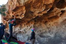 Bouldering in Hueco Tanks on 01/01/2020 with Blue Lizard Climbing and Yoga

Filename: SRM_20200101_1517390.jpg
Aperture: f/5.6
Shutter Speed: 1/250
Body: Canon EOS-1D Mark II
Lens: Canon EF 16-35mm f/2.8 L