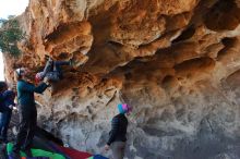 Bouldering in Hueco Tanks on 01/01/2020 with Blue Lizard Climbing and Yoga

Filename: SRM_20200101_1518000.jpg
Aperture: f/5.6
Shutter Speed: 1/250
Body: Canon EOS-1D Mark II
Lens: Canon EF 16-35mm f/2.8 L