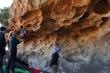 Bouldering in Hueco Tanks on 01/01/2020 with Blue Lizard Climbing and Yoga

Filename: SRM_20200101_1518050.jpg
Aperture: f/5.6
Shutter Speed: 1/250
Body: Canon EOS-1D Mark II
Lens: Canon EF 16-35mm f/2.8 L