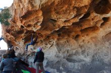 Bouldering in Hueco Tanks on 01/01/2020 with Blue Lizard Climbing and Yoga

Filename: SRM_20200101_1519140.jpg
Aperture: f/5.6
Shutter Speed: 1/250
Body: Canon EOS-1D Mark II
Lens: Canon EF 16-35mm f/2.8 L