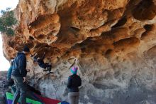 Bouldering in Hueco Tanks on 01/01/2020 with Blue Lizard Climbing and Yoga

Filename: SRM_20200101_1521030.jpg
Aperture: f/5.6
Shutter Speed: 1/250
Body: Canon EOS-1D Mark II
Lens: Canon EF 16-35mm f/2.8 L