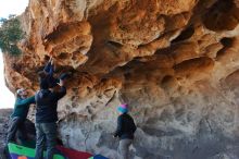 Bouldering in Hueco Tanks on 01/01/2020 with Blue Lizard Climbing and Yoga

Filename: SRM_20200101_1521140.jpg
Aperture: f/5.6
Shutter Speed: 1/250
Body: Canon EOS-1D Mark II
Lens: Canon EF 16-35mm f/2.8 L