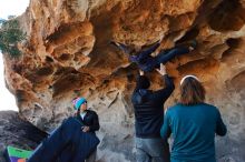 Bouldering in Hueco Tanks on 01/01/2020 with Blue Lizard Climbing and Yoga

Filename: SRM_20200101_1521530.jpg
Aperture: f/5.6
Shutter Speed: 1/250
Body: Canon EOS-1D Mark II
Lens: Canon EF 16-35mm f/2.8 L