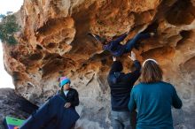 Bouldering in Hueco Tanks on 01/01/2020 with Blue Lizard Climbing and Yoga

Filename: SRM_20200101_1521531.jpg
Aperture: f/5.6
Shutter Speed: 1/250
Body: Canon EOS-1D Mark II
Lens: Canon EF 16-35mm f/2.8 L