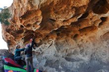 Bouldering in Hueco Tanks on 01/01/2020 with Blue Lizard Climbing and Yoga

Filename: SRM_20200101_1527270.jpg
Aperture: f/5.6
Shutter Speed: 1/250
Body: Canon EOS-1D Mark II
Lens: Canon EF 16-35mm f/2.8 L