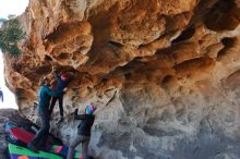 Bouldering in Hueco Tanks on 01/01/2020 with Blue Lizard Climbing and Yoga

Filename: SRM_20200101_1527360.jpg
Aperture: f/5.6
Shutter Speed: 1/250
Body: Canon EOS-1D Mark II
Lens: Canon EF 16-35mm f/2.8 L