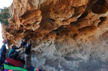 Bouldering in Hueco Tanks on 01/01/2020 with Blue Lizard Climbing and Yoga

Filename: SRM_20200101_1528320.jpg
Aperture: f/5.6
Shutter Speed: 1/250
Body: Canon EOS-1D Mark II
Lens: Canon EF 16-35mm f/2.8 L